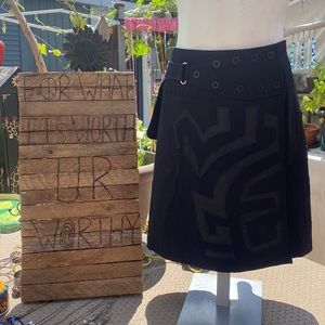 Jamie Sadock Faux Leather Golf Skirt – Size XL, Black
